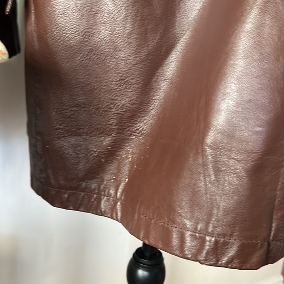 Vintage The Leather Shop Brown Leather Jacket w/ Liner Unisex size 46 Tall - Picture 7 of 12